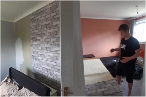 Midlothian young person managed to make a decision about how he wanted his bedroom to look!!!